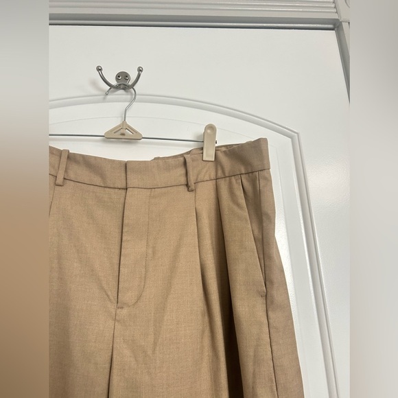 Madewell The Harlow Super Wide Leg Khaki Trouser Pant Sailor size 8 high rise - Picture 6 of 13